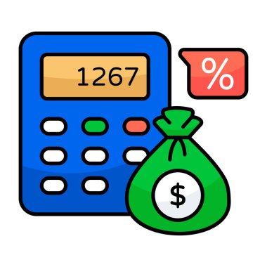 Premium download icon of money calculation clipart