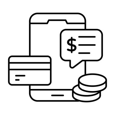 Mobil sohbetin düzenlenebilir tasarım simgesi