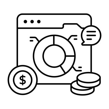 Web veri analizlerinin premium indirme simgesi