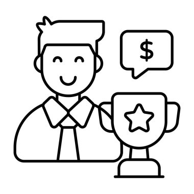 İş ödülünün vektör tasarımı