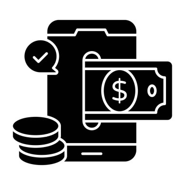 Mobil para çekmenin eşsiz tasarım simgesi 