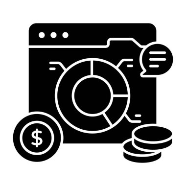 Web veri analizlerinin premium indirme simgesi