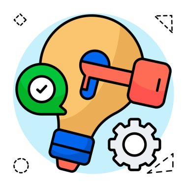 Modern design icon of key idea