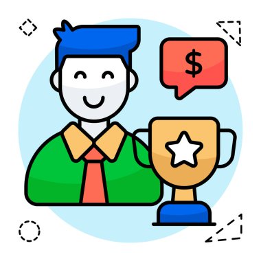 İş ödülünün vektör tasarımı