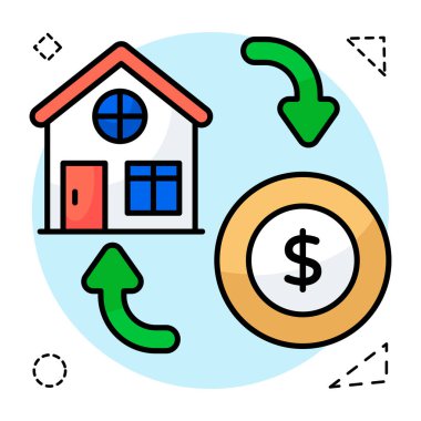 Buy Home 'un yaratıcı tasarım simgesi