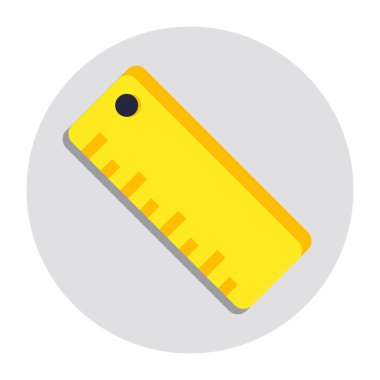 Ölçüm ölçeğinin moda tasarım simgesi 