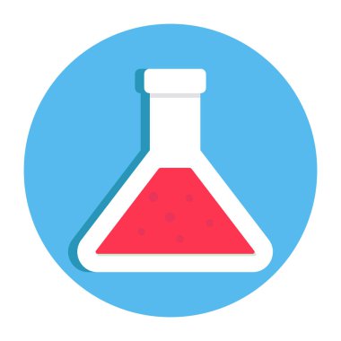      Kimyasal deneyin moda vektör tasarımı