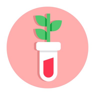 Perfect design icon of botanical tube 