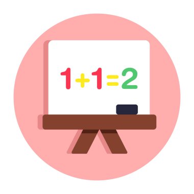 Matematik sınıfının yaratıcı tasarım simgesi