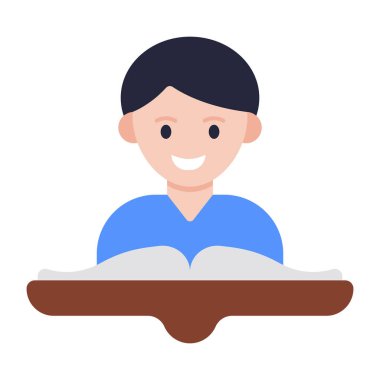 Öğrencinin trend vektör tasarımı