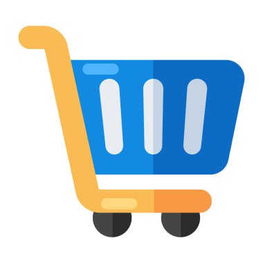 Alışveriş arabası simgesi, düzenlenebilir vektör