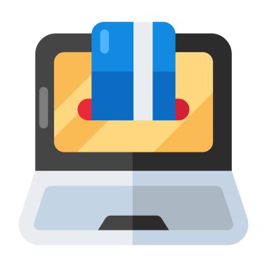 Modern design icon of online shopping