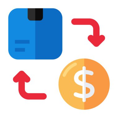 Alışveriş ödemelerinin son moda vektör tasarımı 