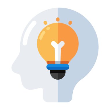 An icon design of creative mind