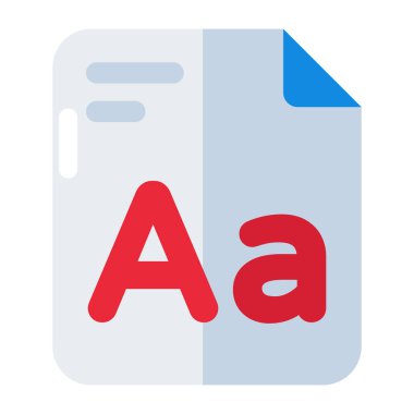 Trendy design icon of font file 