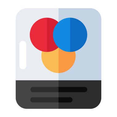 Renk seçiminin eşsiz tasarım simgesi, rgb vektörü 