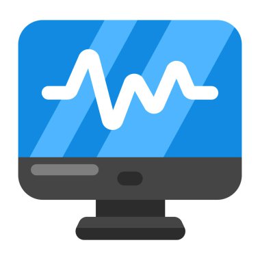 ecg monitörünün eşsiz bir tasarım simgesi