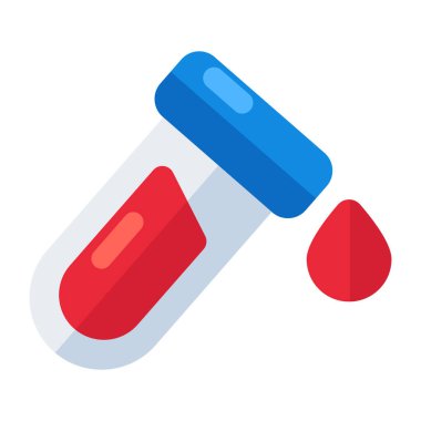 Örnek tüpün, laboratuvar aletlerinin düzenlenebilir tasarım simgesi