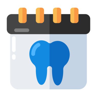 Dentist appointment icon, editable vector