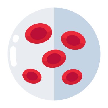 Trendy design icon of red blood cells  clipart