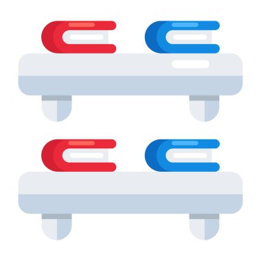 Kitap raflarının premimium indirme simgesi