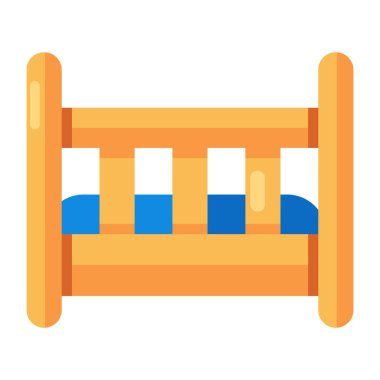 Bebek beşiğinin premimium indirme simgesi