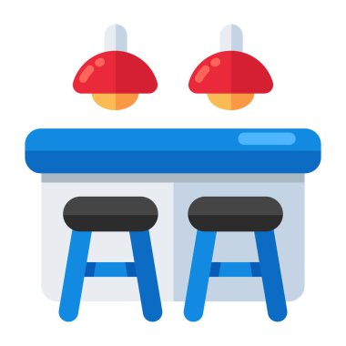 Beyaz arkaplanda izole edilmiş bir çubuk simgesi tasarımı 