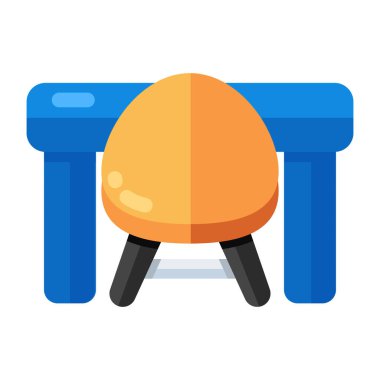 Tablo sandalyesinin son moda vektör tasarımı 