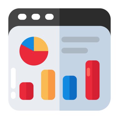 Web istatistiklerinin modern tasarım simgesi 