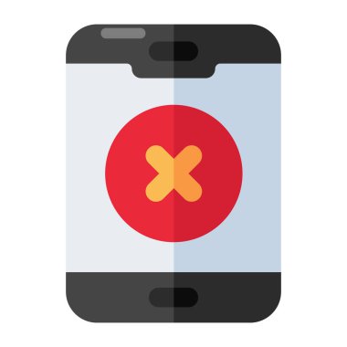 Yanlış cep telefonunun mükemmel tasarım simgesi 