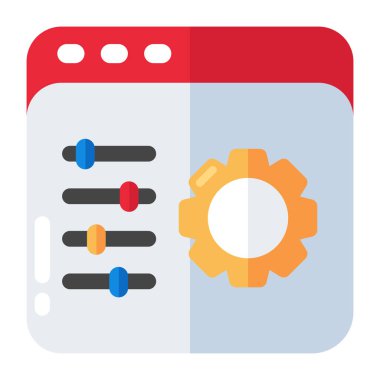 Çevrimiçi eşitleyicinin düzenlenebilir tasarım simgesi