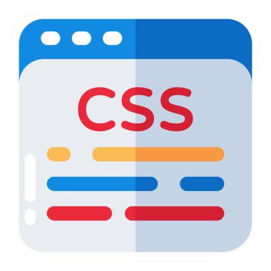 css kodlamasının yaratıcı tasarım simgesi 