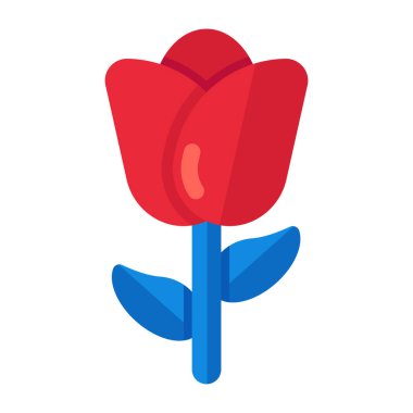 Çiçek yaprağının vektör tasarımı, izometrik simge 