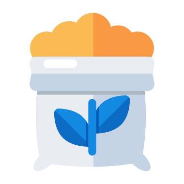 Unique design icon of eco bag