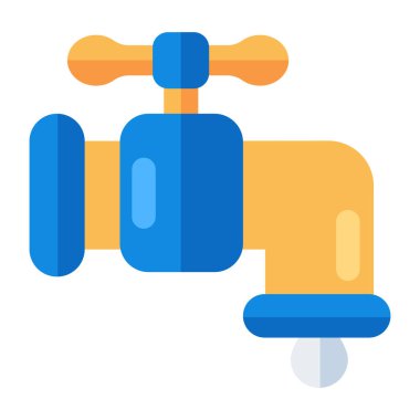 Su musluğunun modern tasarım simgesi