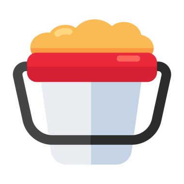 Kum kovasının simge tasarımı 