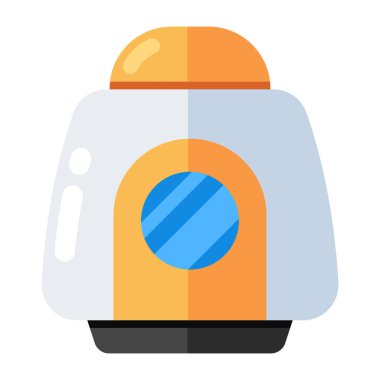 Uzay kapsülünün moda vektör tasarımı