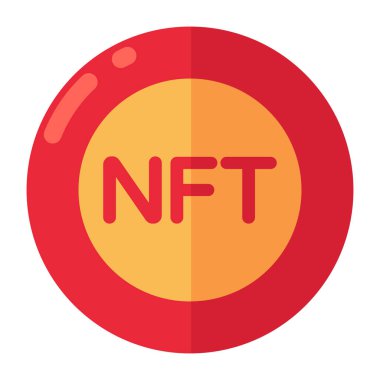 Nft bozuk parasının vektör tasarımı