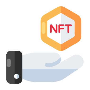 Nft bozuk parasının vektör tasarımı