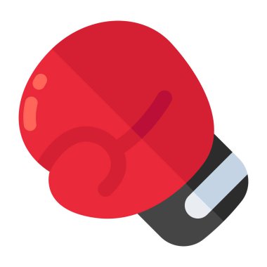 A hand covering icon, flat design of glove