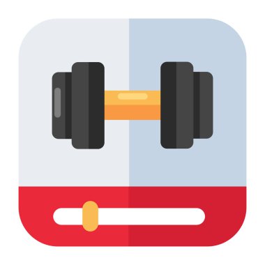 Spor salonu videosunun yaratıcı tasarım simgesi 