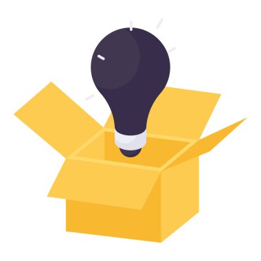 Yaratıcı fikrin modern tasarım simgesi