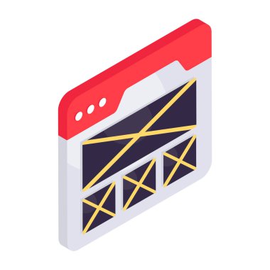 Modern design icon of web design 