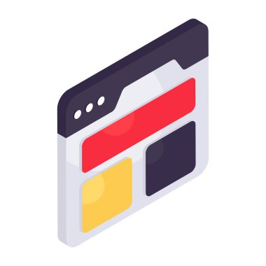 Web düzeninin modern tasarım simgesi 