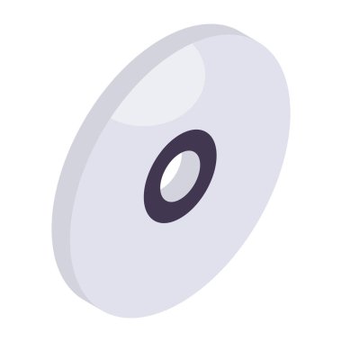 Premium download icon of compact disc