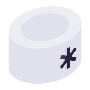 Tıbbi şapkanın vektör tasarımı beyaz arkaplanda izole edildi 