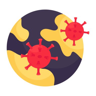 Küresel hatanın kavramsal izometrik tasarım simgesi 