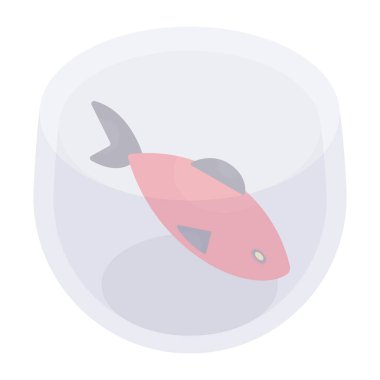 Akvaryumun güzel bir tasarım ikonu