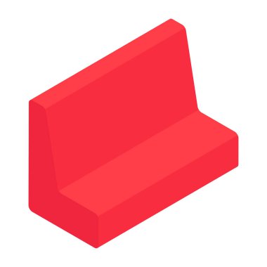 Modern design icon of sofa