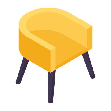 Modern design icon of sofa